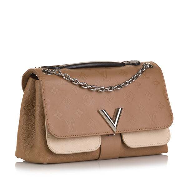 Louis Vuitton Monogram Cuir Plume Ecume Very Chain Bag