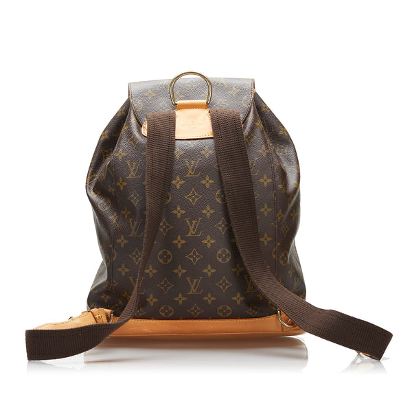 RvceShops Revival, Brown Louis Vuitton Monogram Montsouris GM Backpack