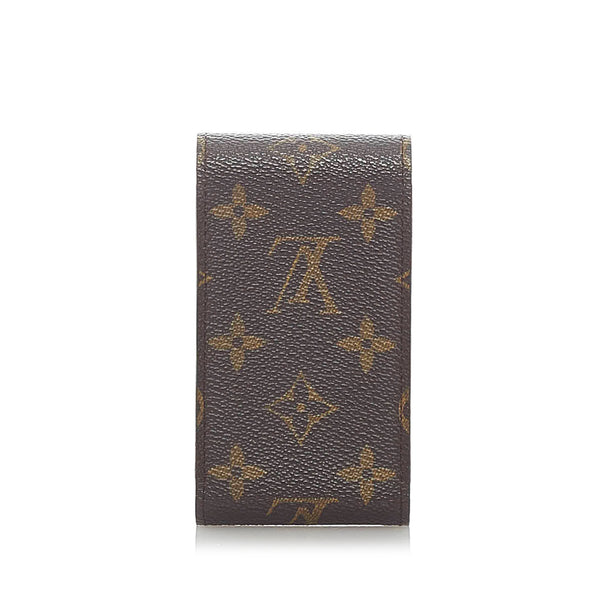 Louis Vuitton Monogram LV French Purse Snap Wallet Card Holder Brown