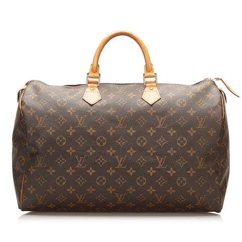 LOUIS VUITTON Speedy 40 Monogram Boston Hand Bag Purse Satchel