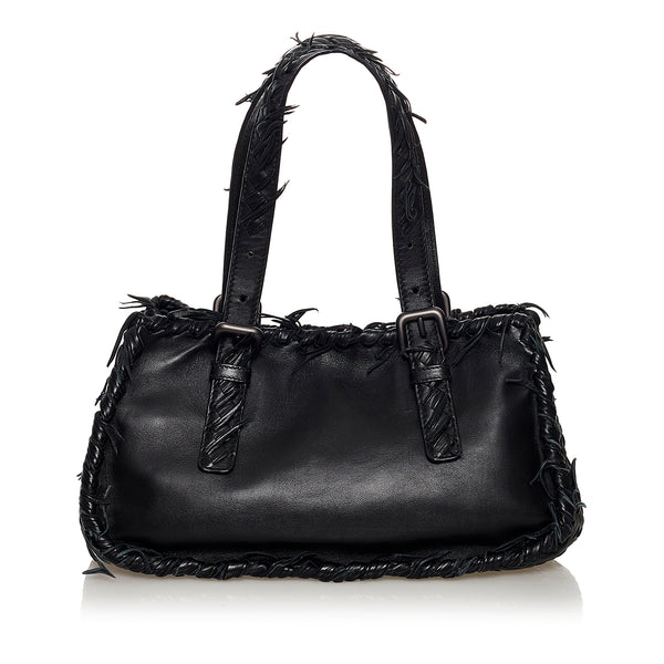 Bottega Veneta - Authenticated Bag - Leather Black Plain for Men, Very Good Condition