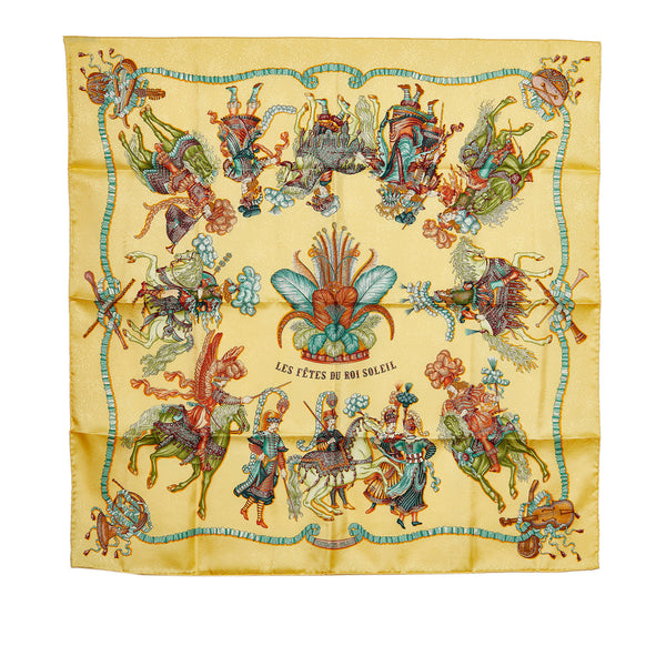 Hermes Les Fetes du Roi Soleil Silk Scarf