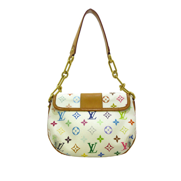 Louis Vuitton 2003 Pre-owned Monogram Multicolour Pochette Shoulder Bag - White