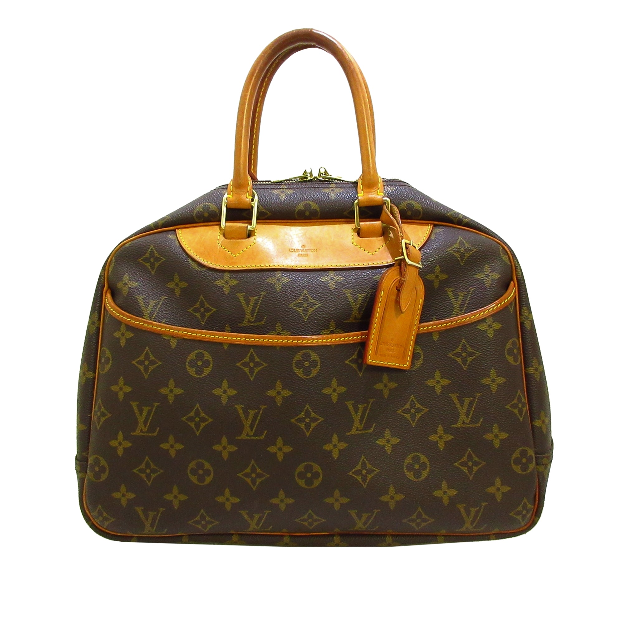 Bolso de mano Louis Vuitton L en cuero mahina negro