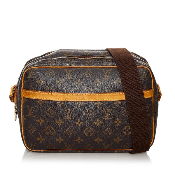 RvceShops Revival, Brown Louis Vuitton Monogram Reporter PM Crossbody Bag