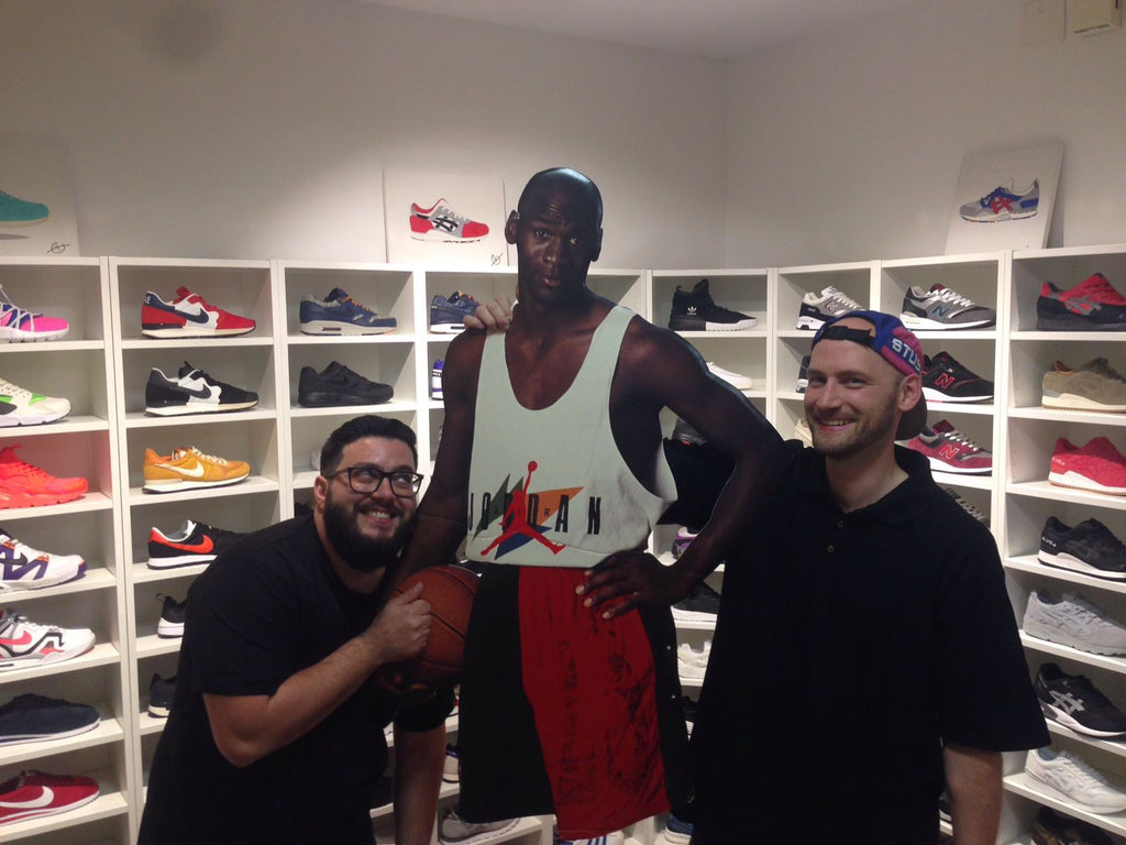 Vinci, Marc & Mj at Seven sneaker store Basel