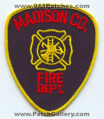 Madison County Fire Department Dept FD Rescue EMS Co Patch Georgia GA - SKU110