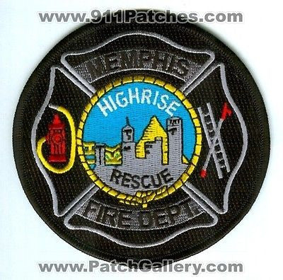 Memphis Fire Dept Highrise Rescue MFD Truck EMS Station Co Patch Tennessee TN