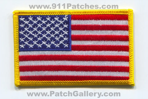 United States of America USA American Flag Patch Left Sleeve Regular No State Af