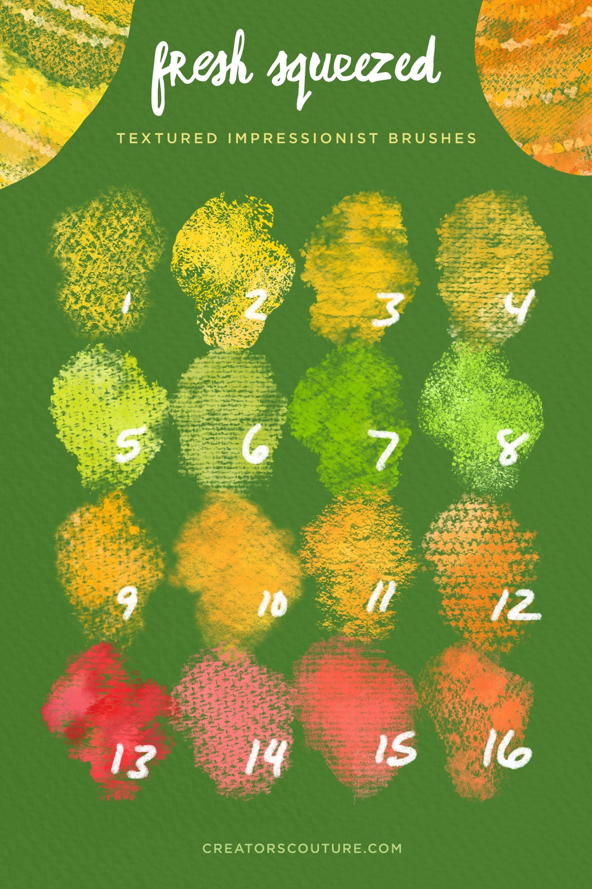 citrus photoshop brush textures