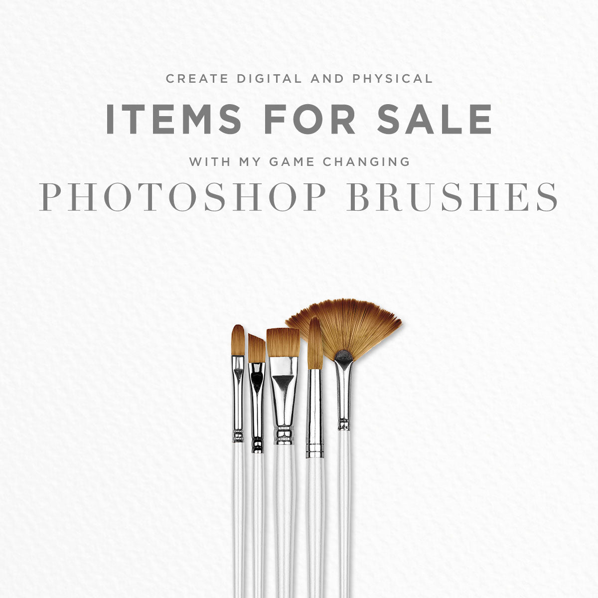 create items for sale using photoshop brushes