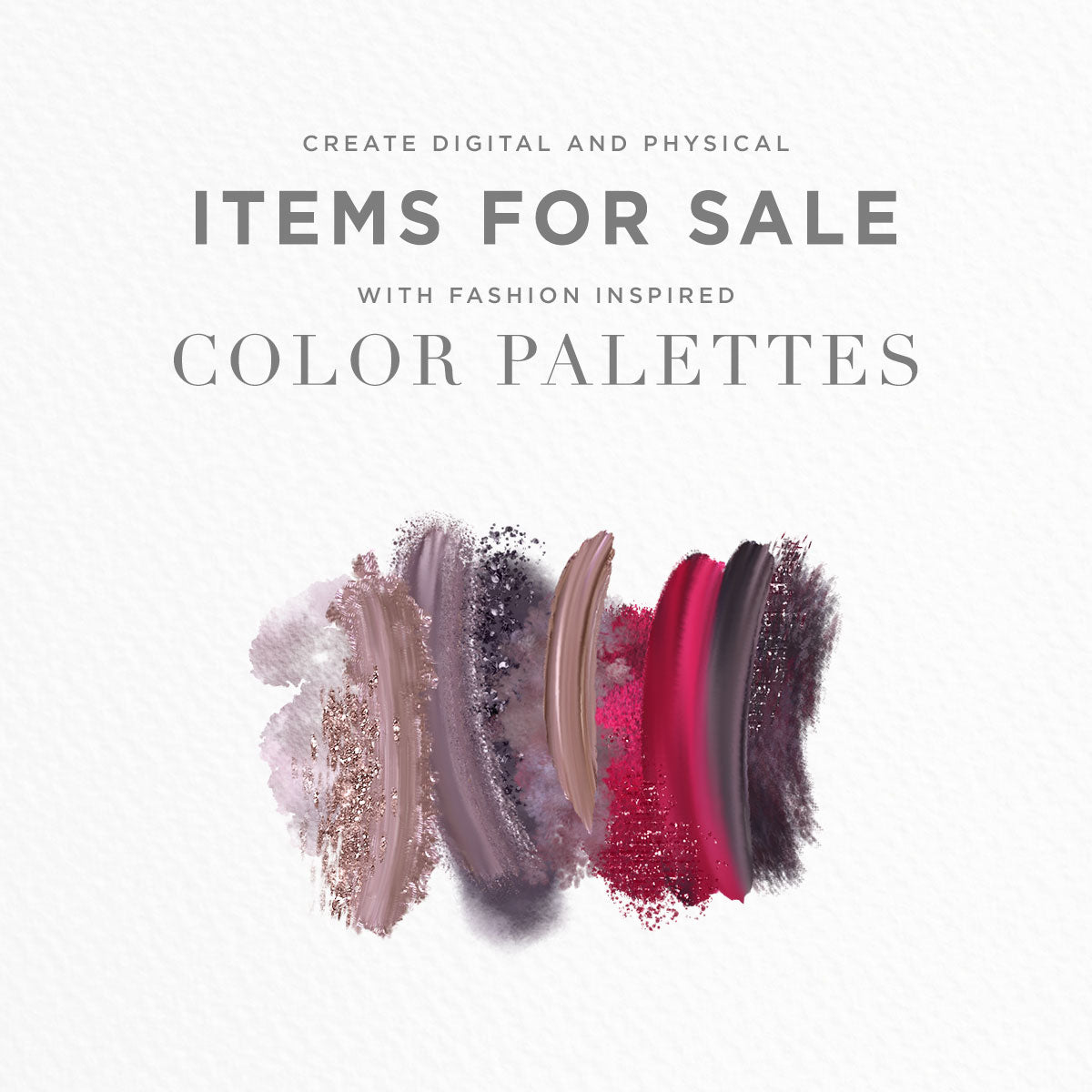 create items for sale using color palettes