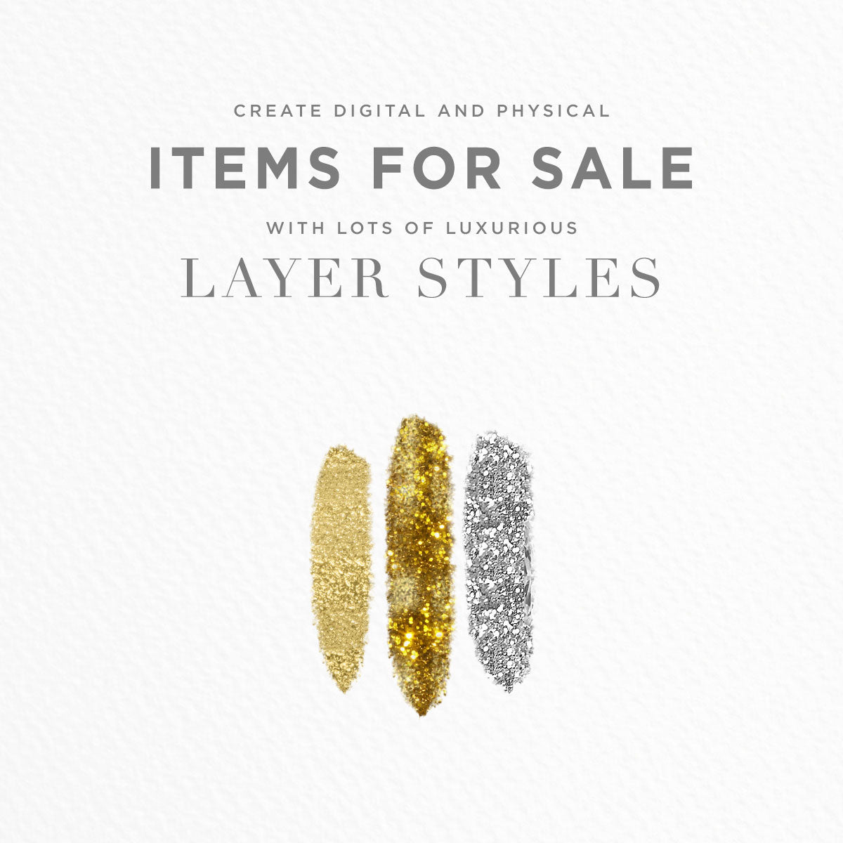 create items for sale using photoshop and illustrator layer styles