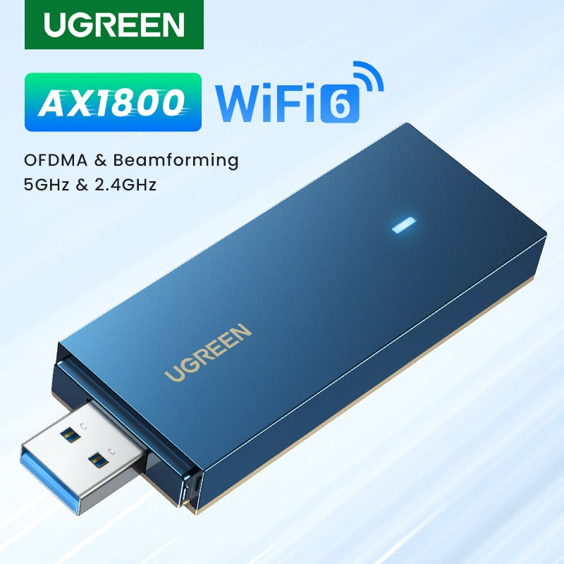 UGREEN Adapter AX1800M WiFi6 5G&amp;2.4G USB WiFi Card for Deskto Ugreen BR
