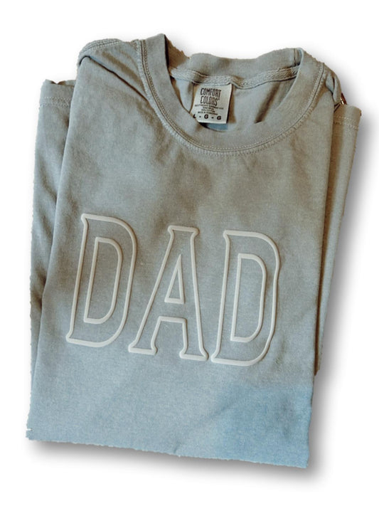 DAD - GREY PUFF Comfort Colors Short Sleeve