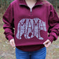 What's In A Mama Bear (Maroon) Pullover Quarter Zip