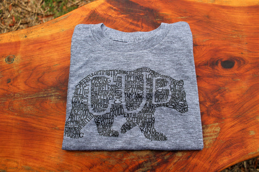 What's In A Cub Bear - Athletic Grey Short Sleeve