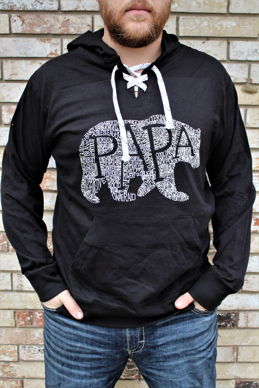 What's In A Papa Hoodie - BLACK