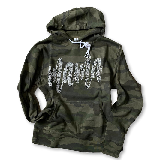 About A Mama - Camo Hoodie