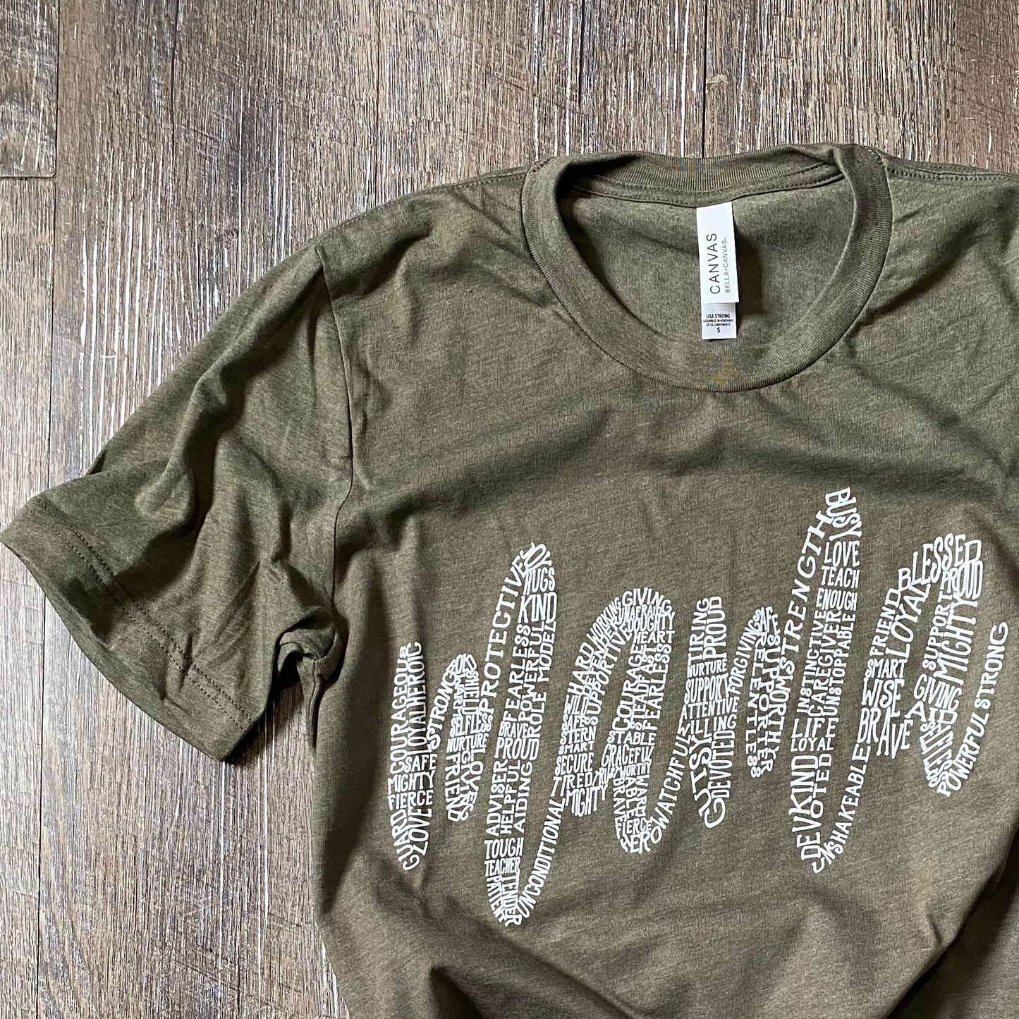 About a Mama - olive tee