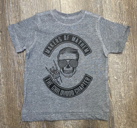 Makers or Mayhem - Boys - Athletic Grey