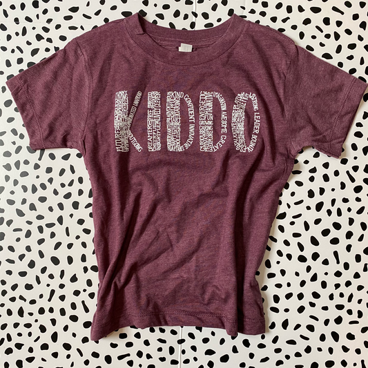 KIDDO - Heathered maroon Kids