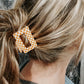 Rust Checkered - Hair Claw Clip