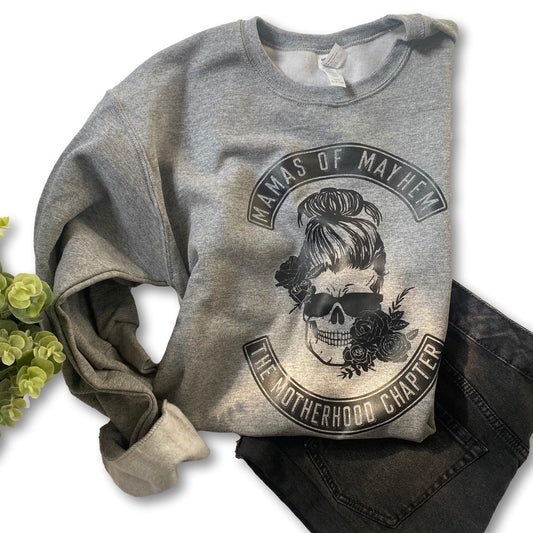 Mamas of Mayhem - Sweatshirt Athletic Grey