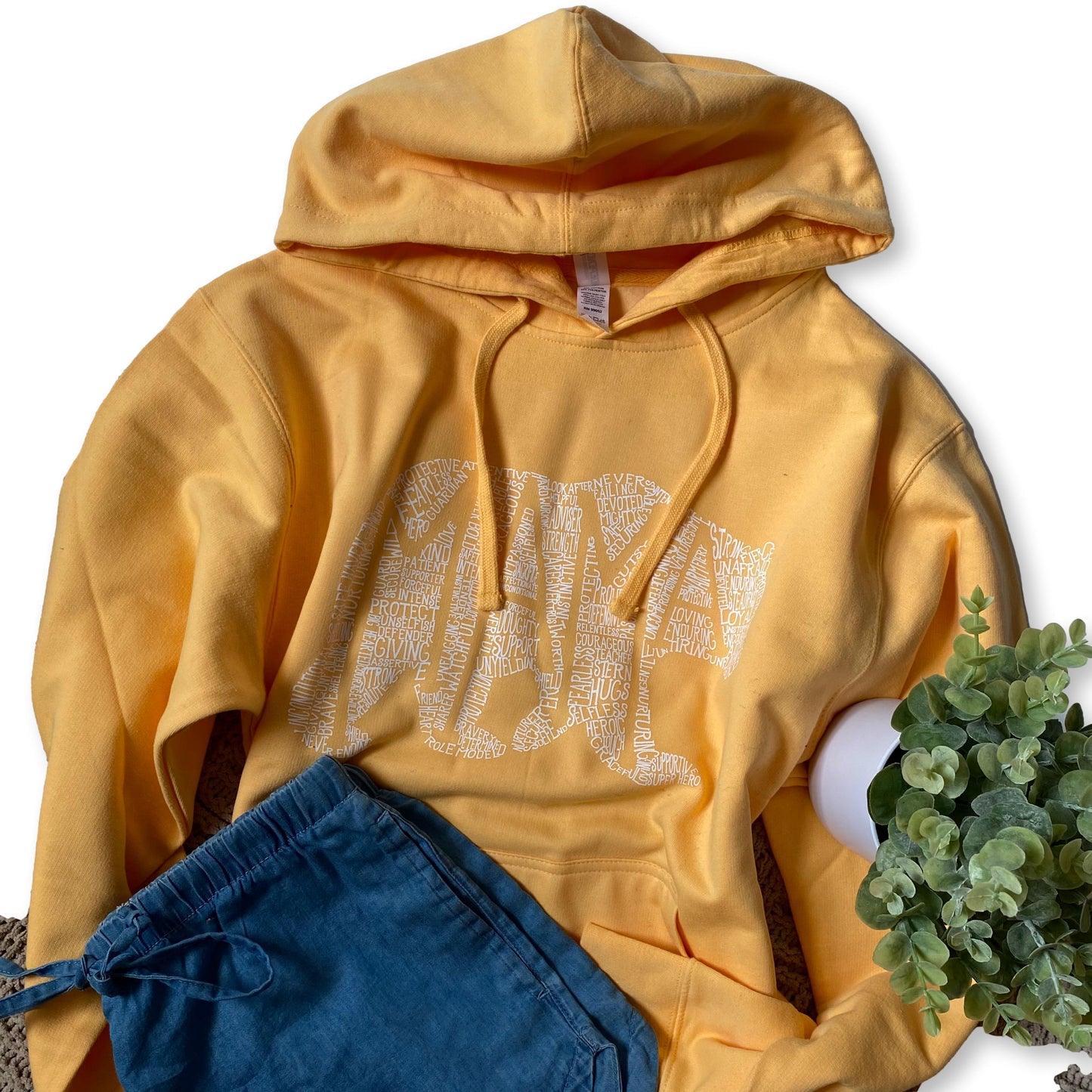 About a Mama - peach hoodie