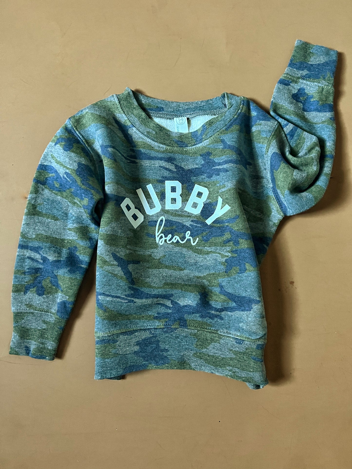 BUBBY BEAR - camo sweatshirt