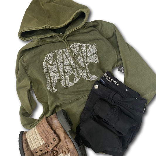 What's In A Mama Bear - Vintage wash hoodie