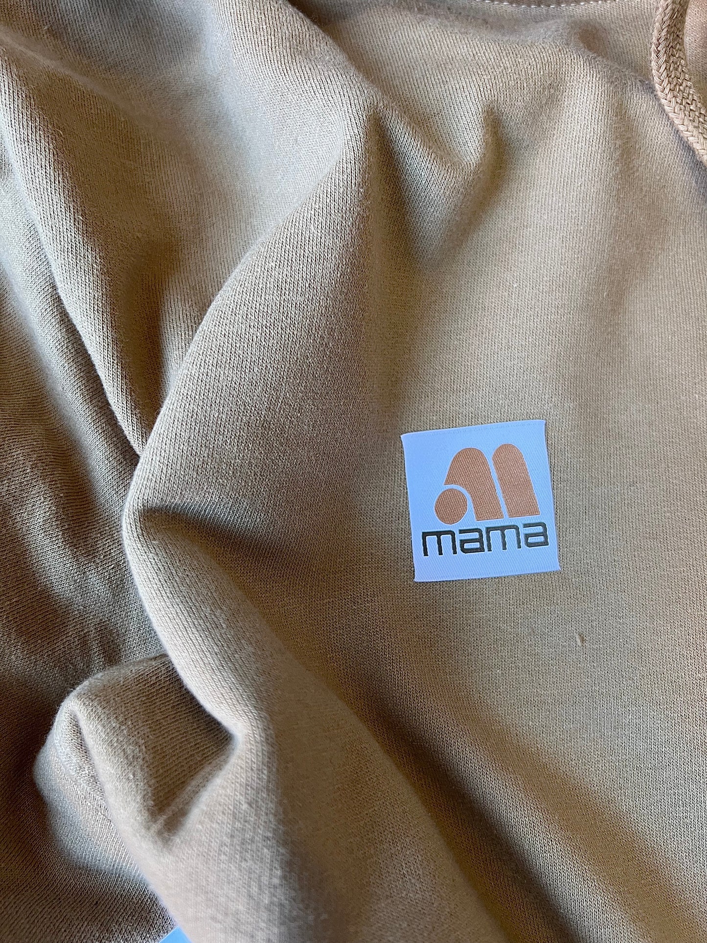 Woven Mama Logo hoodie - Sand hoodie