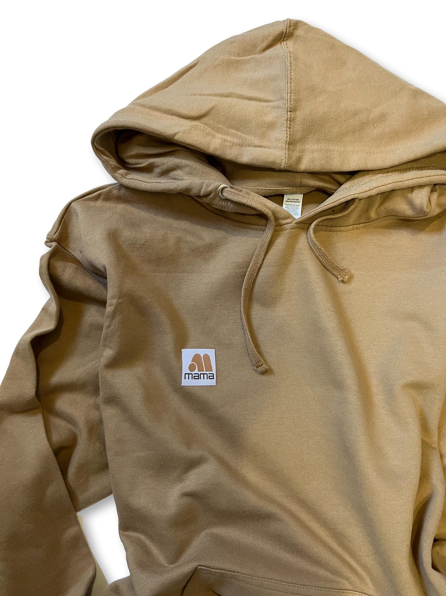 Woven Mama Logo hoodie - Sand hoodie