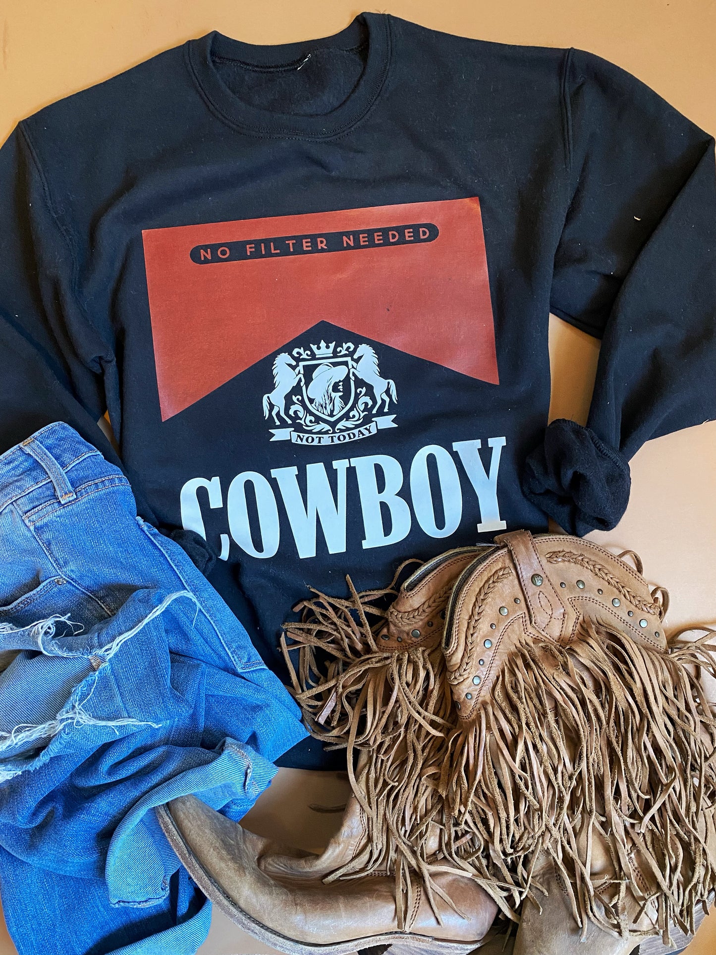 Not Today Cowboy - YS Sweatshirt