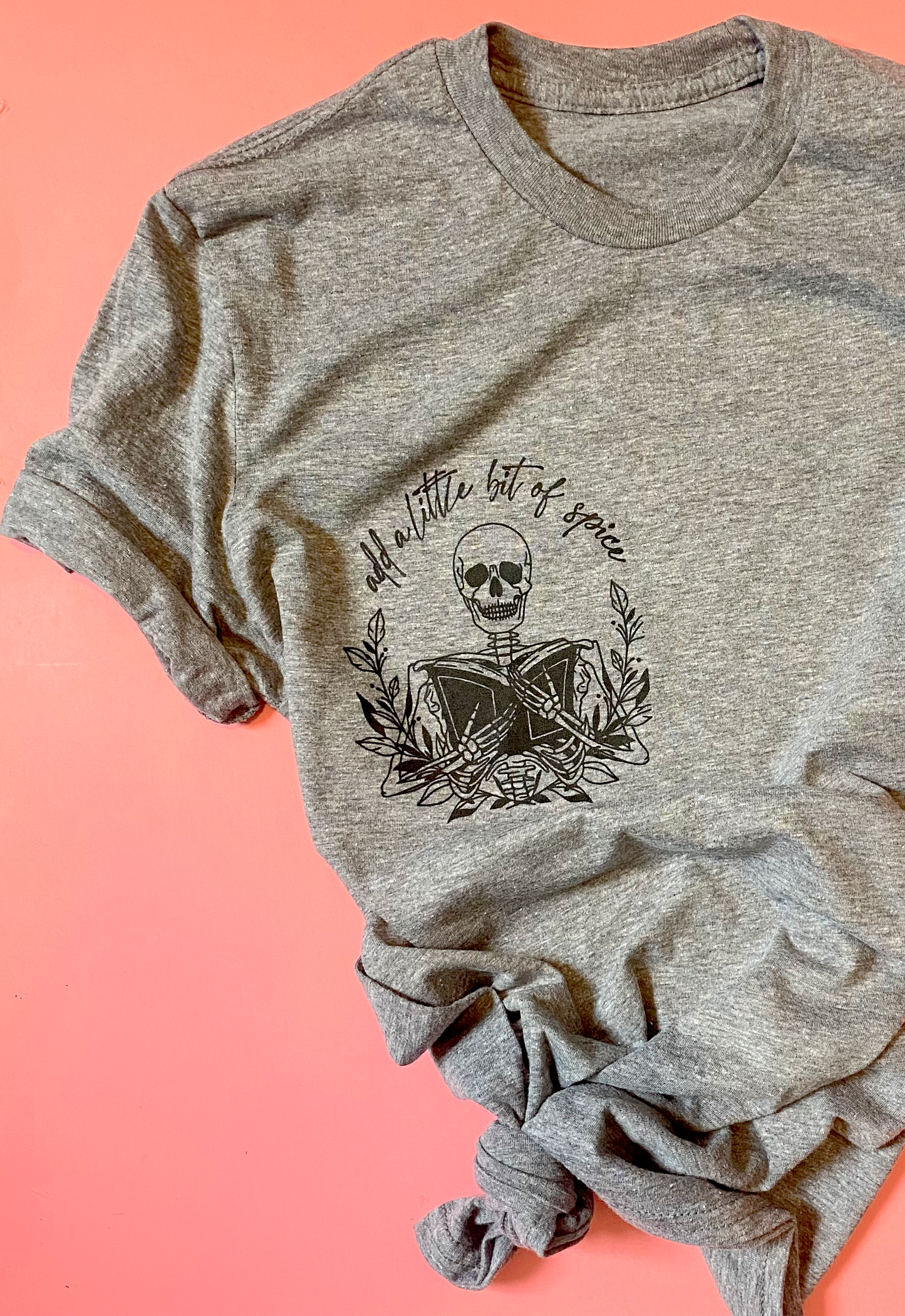 Spicy Book Club - Athletic Grey tee