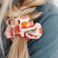 Floral Pet Bandana + Scrunchie Slide on Collar