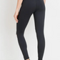 Shredded Knee Laser-Cut high waist leggings