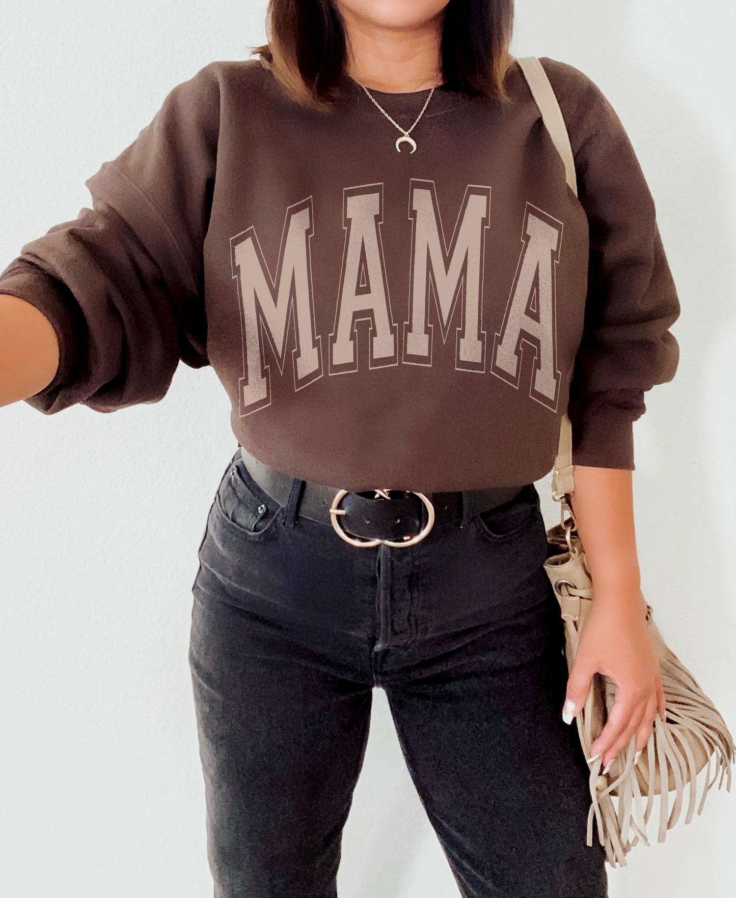 MAMA - Neutral - Brown sweatshirt