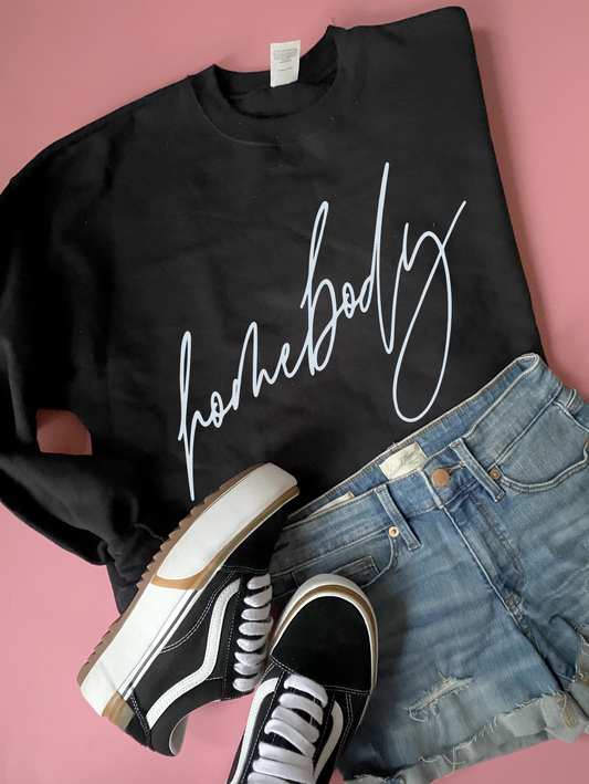 Homebody - Black Sweatshirt