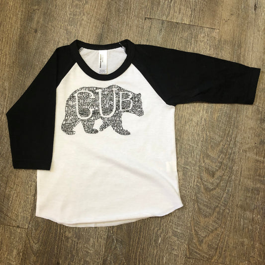 WHAT'S IN A CUB Raglan (infant and toddler sizes)