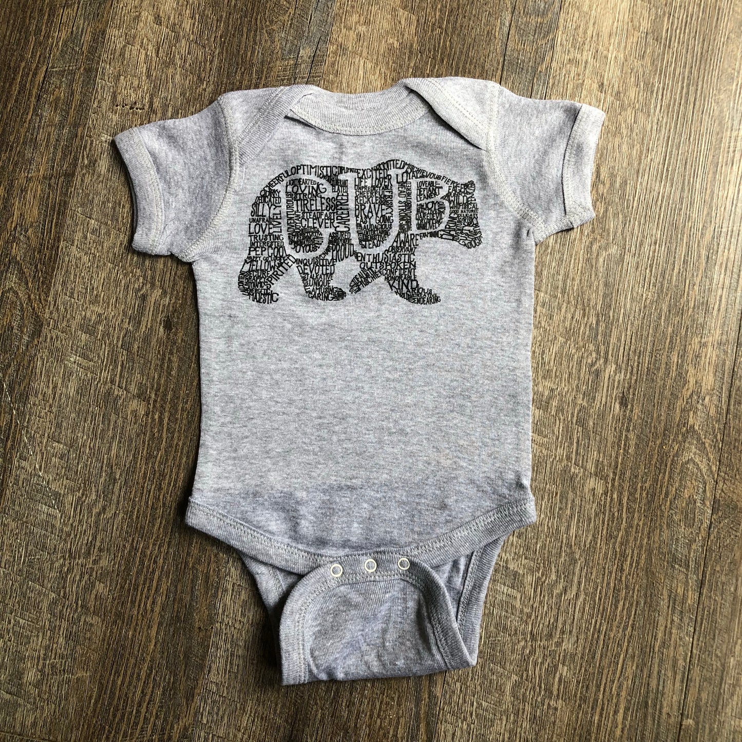 What's In A... - KIDS CUSTOMIZABLE DESIGN - INFANT solid onesie