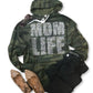 MOM LIFE Camo Hoodie