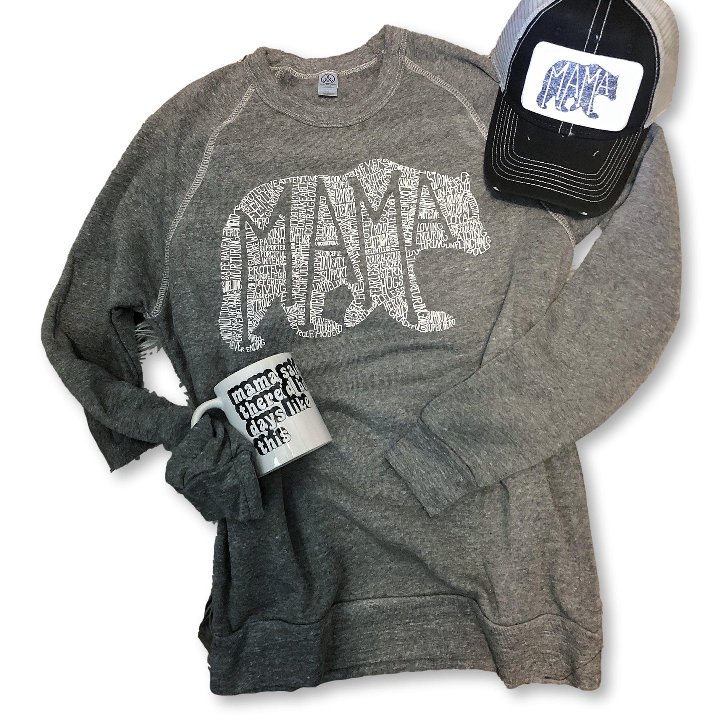What's In A Mama fleece sweatshirts (more colors available)