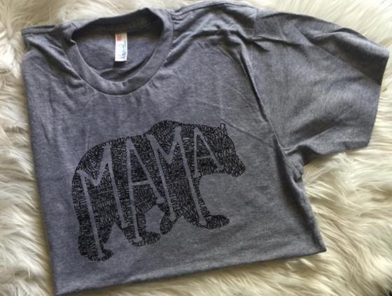 What's In A Mama Bear -Athletic Grey Crew Neck