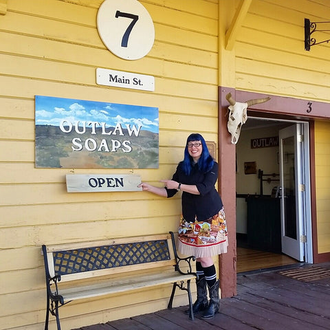 our soap store getting ready for our grand opening in the sierra foothills