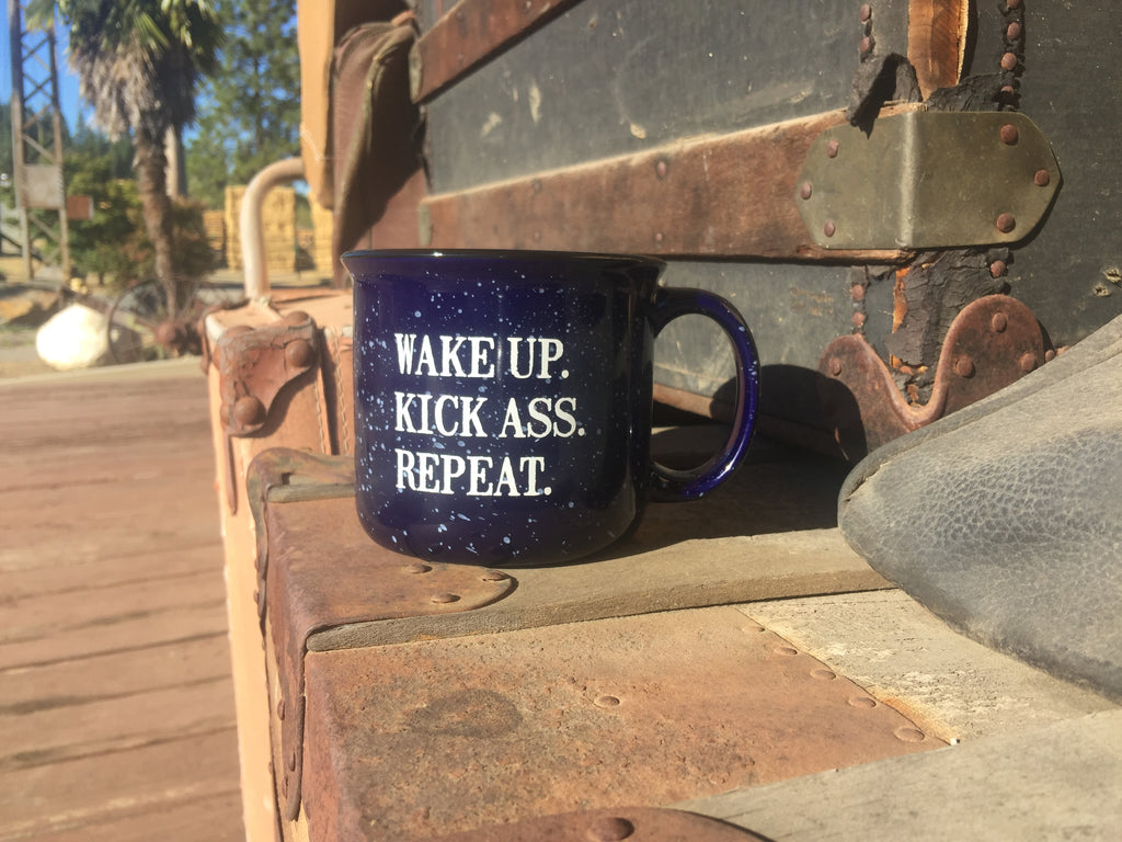 Wake up kick ass repeat