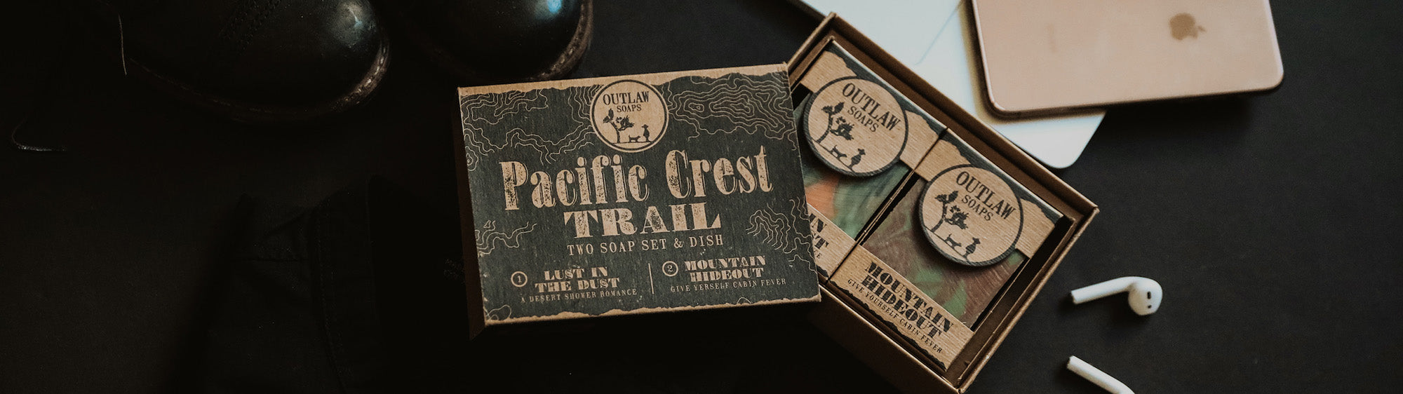 pacific crest trail natural handmade soap set father's day