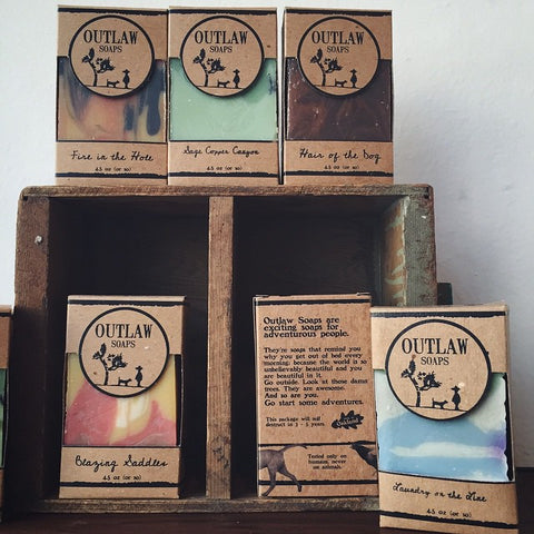 Outlaw Soaps at Marion and Rose's Workshop in Oakland