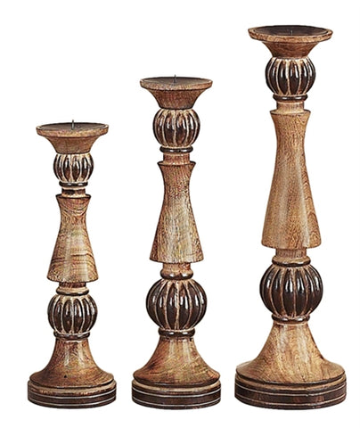 Three Candle Holder Set