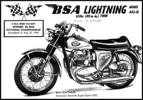 1966 BSA A65 650 Lightning